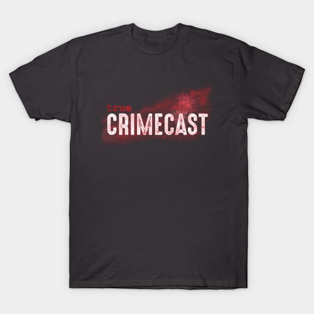 Red and White Logo T-Shirt by True Crimecast